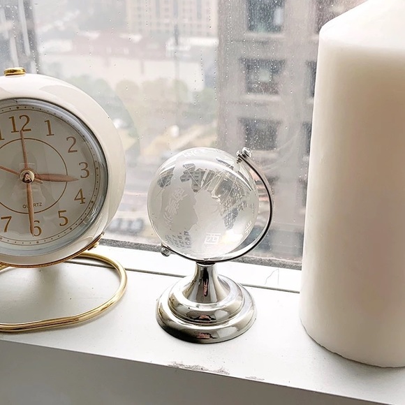 Other - Mini Glass Earth Globe Ball Desktop Table Decor